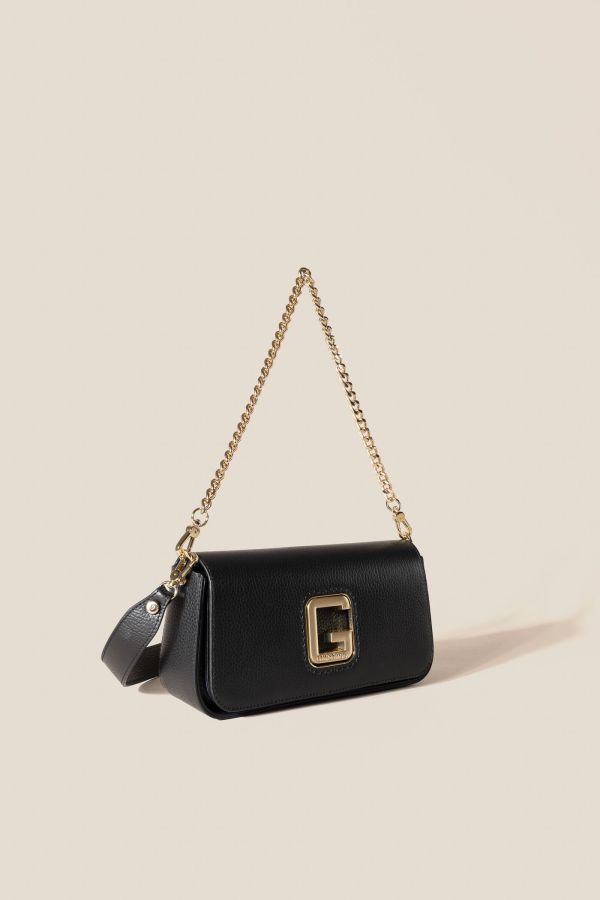 Made in Italy leather bag, handcrafted bag, Gironacci leather bag, leather bag, 2290 Vitello Nero