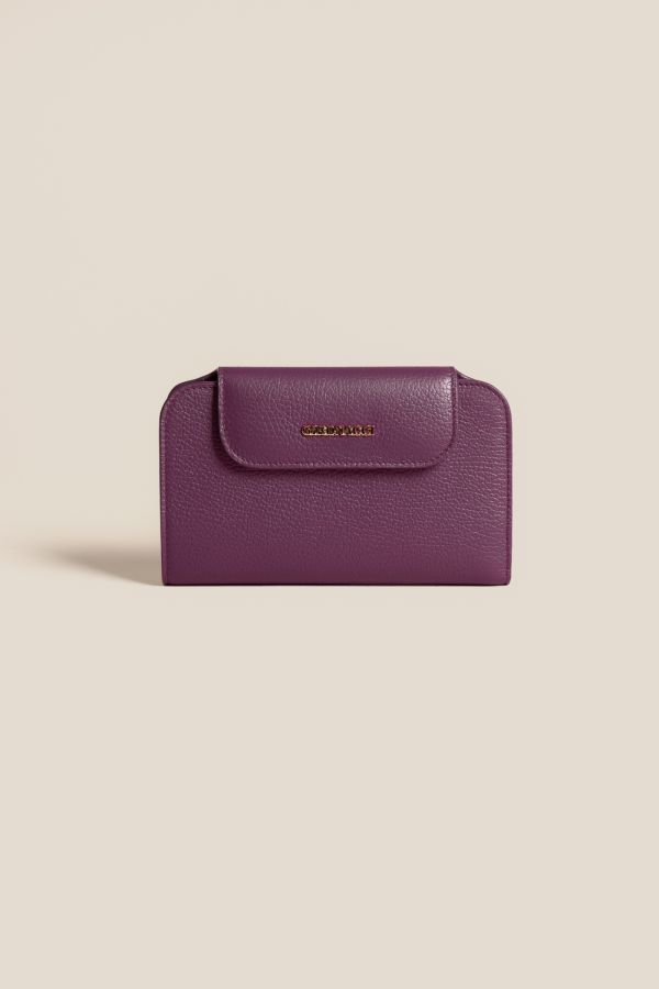 women's leather wallet, women's wallet, Gironacci wallet, handcrafted leather wallet, Made in Italy wallet, WWA0506 Vitello Magenta 358