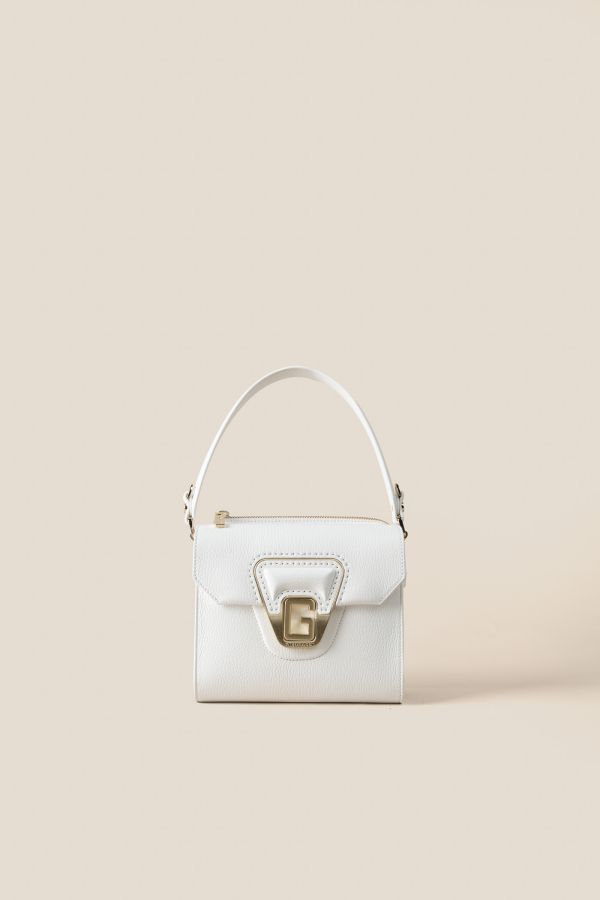 leather bag, handcrafted bag, Gironacci leather bag, Made in Italy leather bag, 3210 Vitello Bianco 001