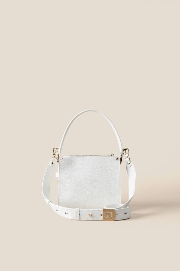 3210 Vitello Bianco 001 borsa in pelle, borsa Made in Italy, borsa da donna, borsa artigianale da donna, borsa Gironacci, 3210 Vitello Bianco 001