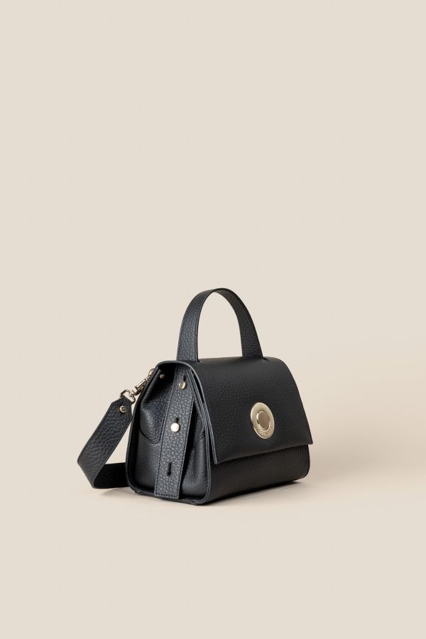 2310 Velvet Nero borsa Gironacci, borsa in pelle, borsa Made in Italy, borsa da donna, borsa artigianale da donna, 2310 Velvet Nero
