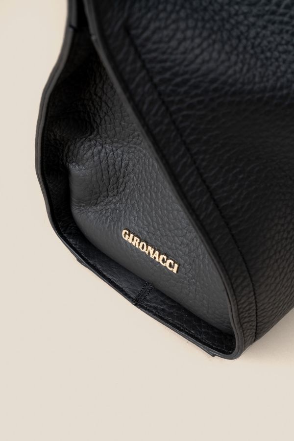 2511 Velvet Nero borsa Made in Italy, borsa in pelle, borsa da donna, borsa grande, borsa Gironacci, 2511 Velvet Nero