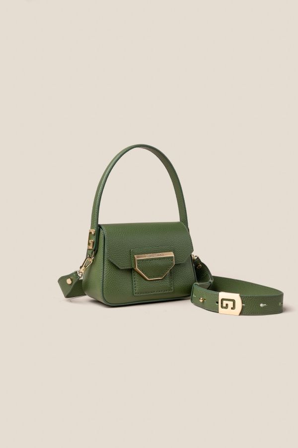 Made in Italy leather bag, handcrafted bag, Gironacci leather bag, leather bag, 3130 Vitello Bosco 417