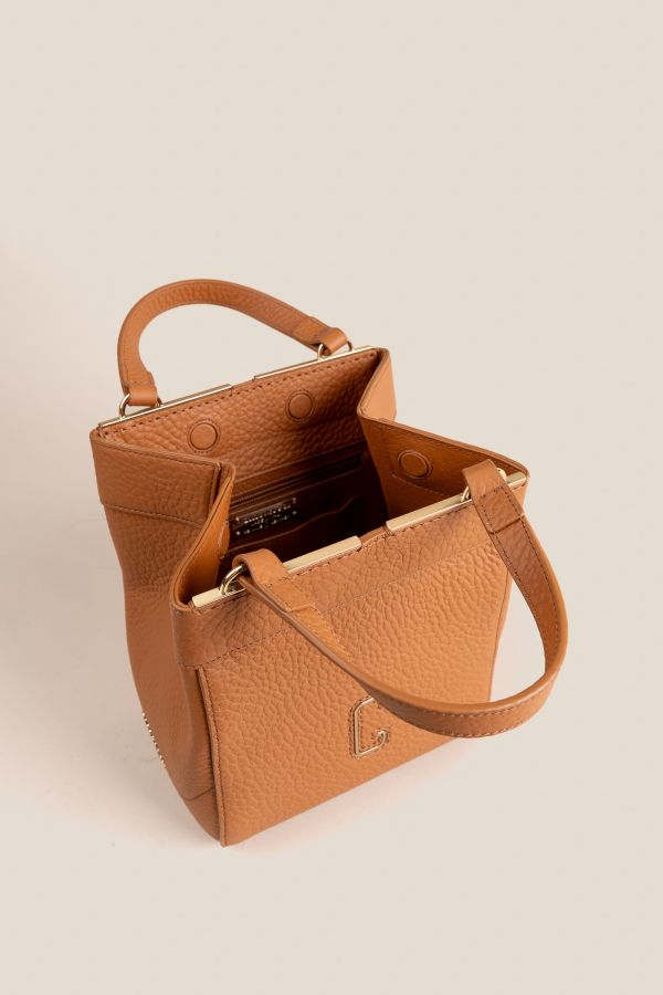 3430 Velvet Cognac 175 borsa in pelle, borsa Made in Italy, borsa da donna, borsa artigianale da donna, borsa Gironacci, 3430 Velvet Cognac 175