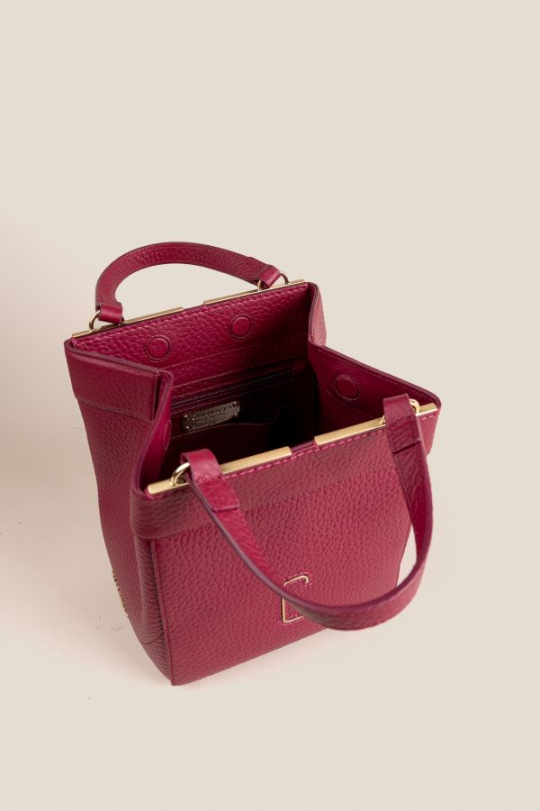 3430 Velvet Magenta 358 Gironacci leather bag, leather bag, Made in Italy leather bag, handcrafted bag, 3430 Velvet Magenta 358