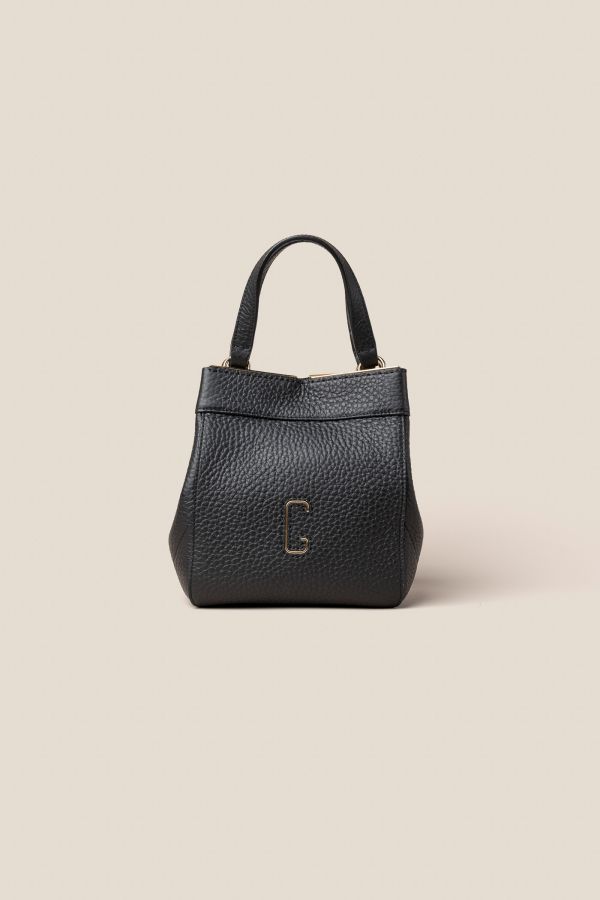 Gironacci leather bag, leather bag, Made in Italy leather bag, handcrafted bag, 3430 Velvet Nero