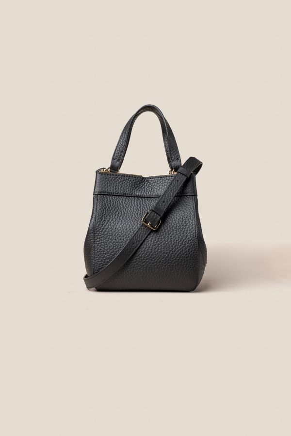 3430 Velvet Nero borsa Gironacci, borsa in pelle, borsa Made in Italy, borsa da donna, borsa artigianale da donna, 3430 Velvet Nero