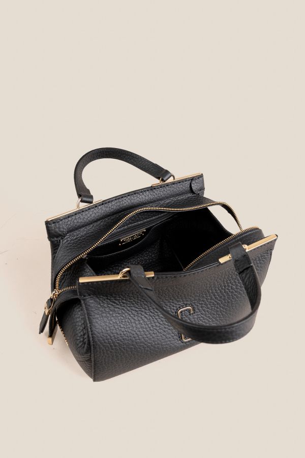 3432 Velvet Nero Made in Italy leather bag, handcrafted bag, Gironacci leather bag, leather bag, 3432 Velvet Nero