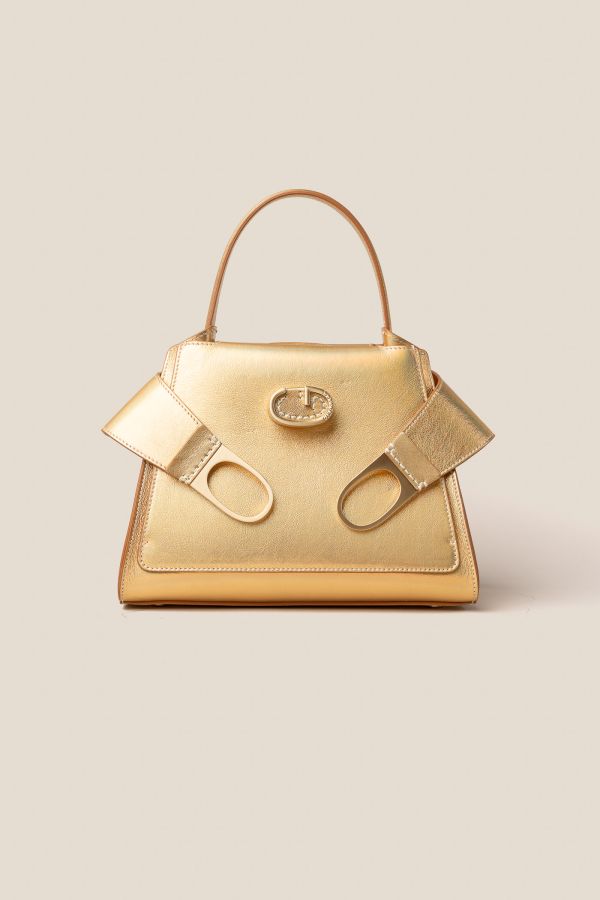 3121 Metallic Oro 777 Gironacci handcrafted bag, handcrafted leather bag, handcrafted bag, Made in Italy handcrafted bag, 3121 Metallic Oro 777