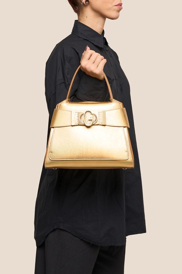 3121 Metallic Oro 777 Gironacci handcrafted bag, handcrafted leather bag, handcrafted bag, Made in Italy handcrafted bag, 3121 Metallic Oro 777
