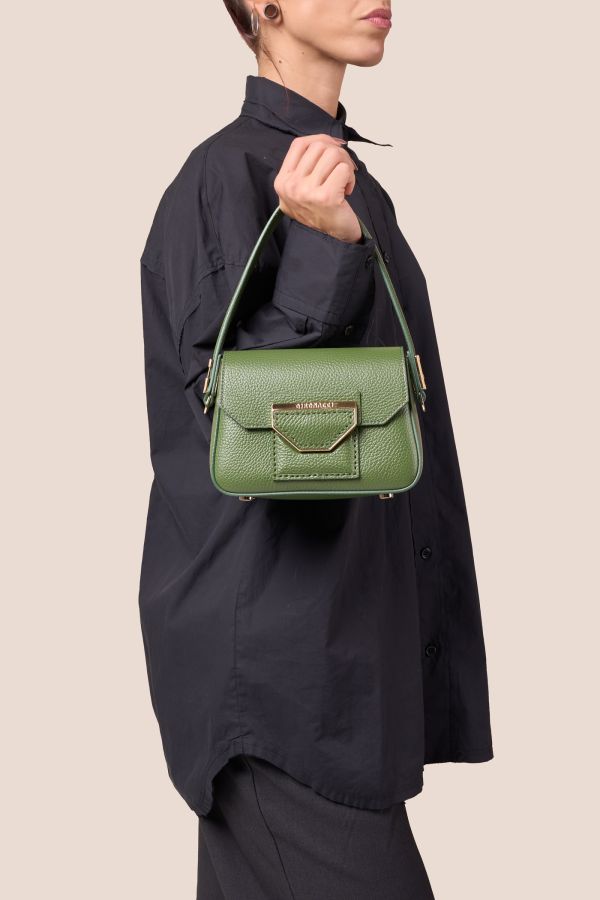 Made in Italy leather bag, handcrafted bag, Gironacci leather bag, leather bag, 3130 Vitello Bosco 417