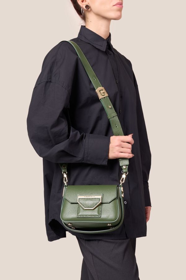 Made in Italy leather bag, handcrafted bag, Gironacci leather bag, leather bag, 3130 Vitello Bosco 417