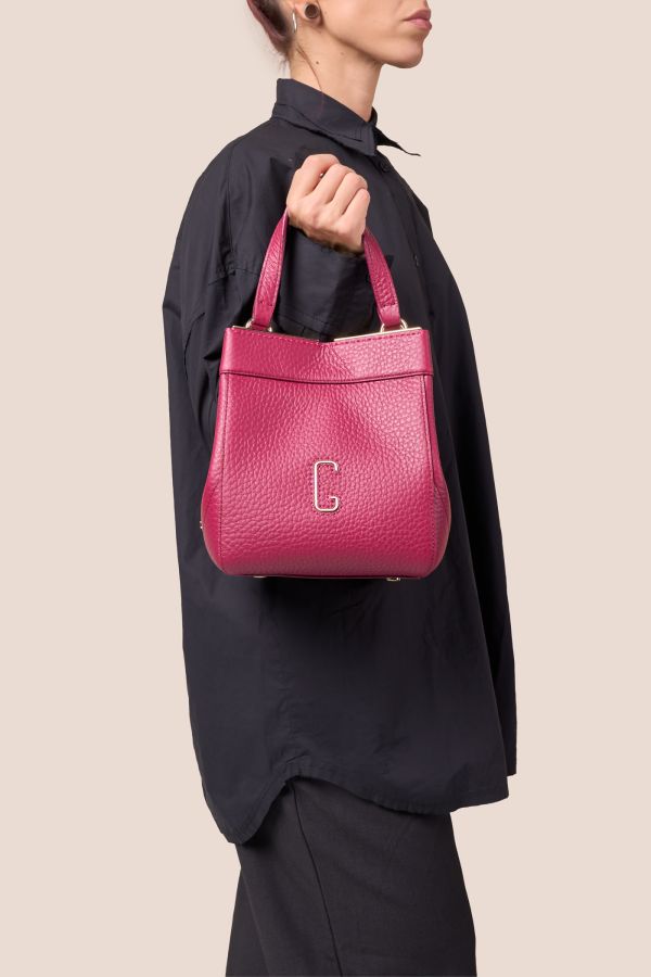 3430 Velvet Magenta 358 Gironacci leather bag, leather bag, Made in Italy leather bag, handcrafted bag, 3430 Velvet Magenta 358
