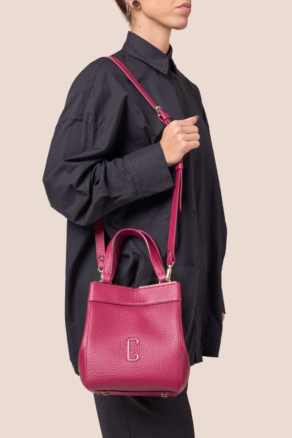 3430 Velvet Magenta 358 Gironacci leather bag, leather bag, Made in Italy leather bag, handcrafted bag, 3430 Velvet Magenta 358