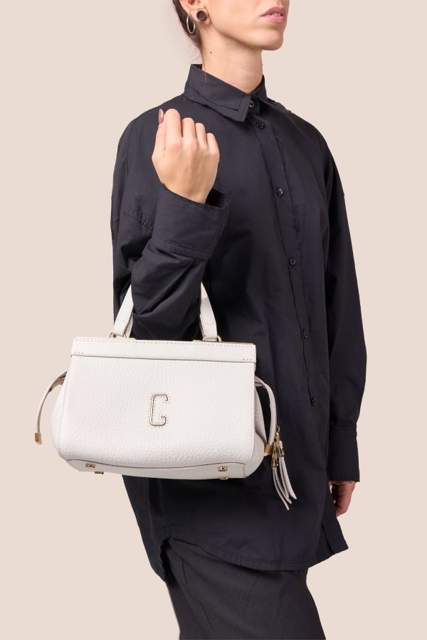 3432 Velvet Gesso 005 Gironacci leather bag, leather bag, Made in Italy leather bag, handcrafted bag, 3432 Velvet Gesso 005