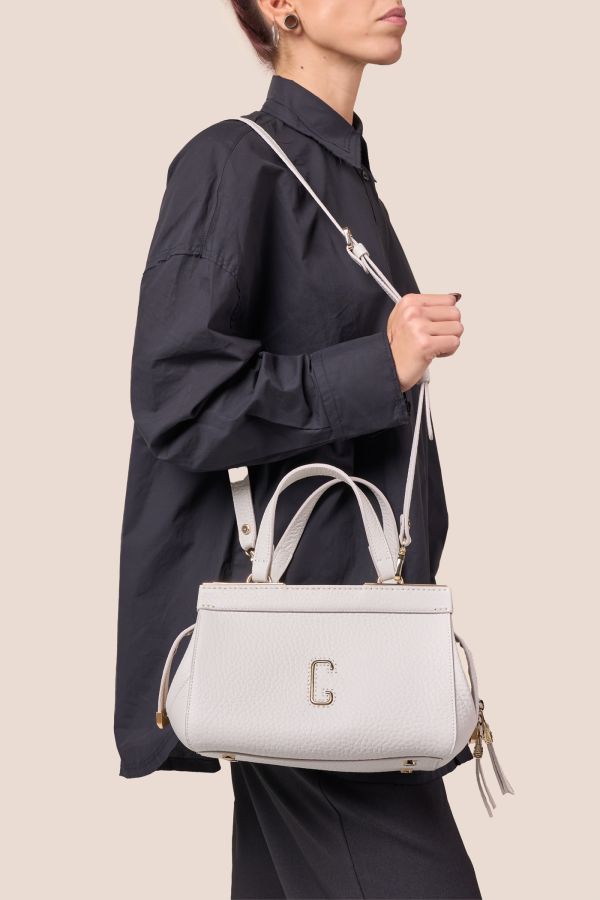 3432 Velvet Gesso 005 Gironacci leather bag, leather bag, Made in Italy leather bag, handcrafted bag, 3432 Velvet Gesso 005