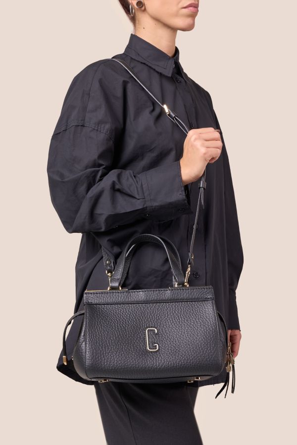 3432 Velvet Nero Made in Italy leather bag, handcrafted bag, Gironacci leather bag, leather bag, 3432 Velvet Nero
