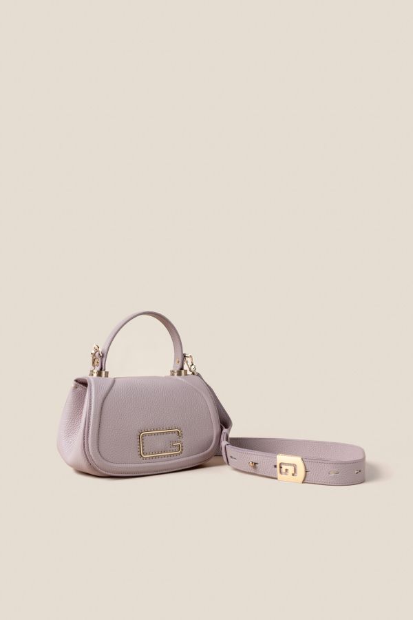 3140 Vitello Petalo 311 leather bag, handcrafted bag, Gironacci leather bag, Made in Italy leather bag, 3140 Vitello Petalo 311