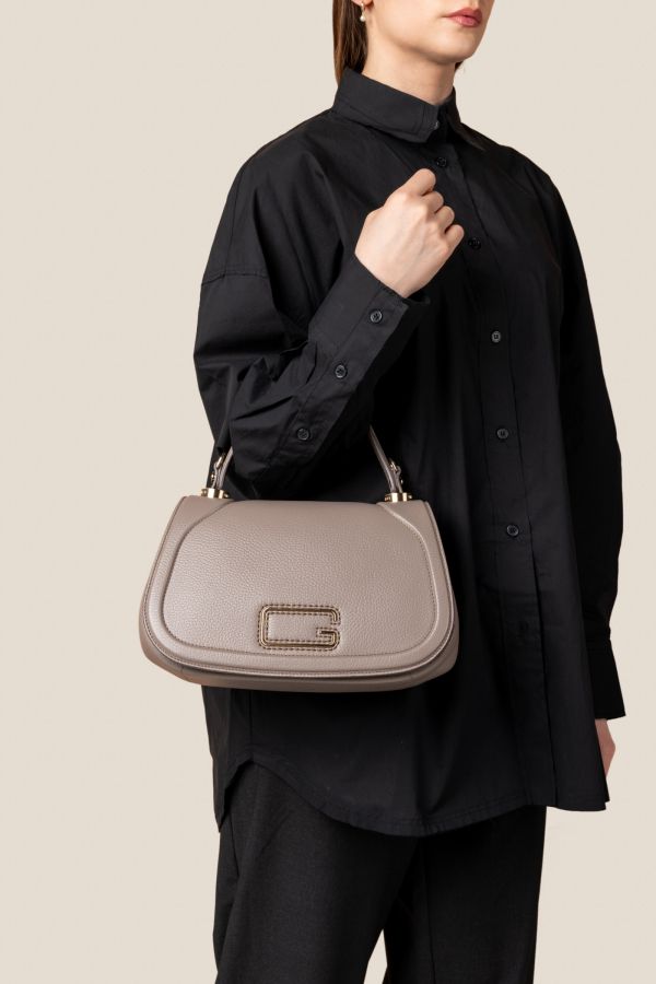 3141 Vitello Taupe 114 Made in Italy handcrafted bag, handcrafted bag, handcrafted leather bag, Gironacci handcrafted bag, 3141 Vitello Taupe 114