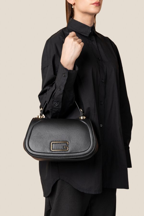 3141 Vitello Nero Gironacci handcrafted bag, handcrafted leather bag, handcrafted bag, Made in Italy handcrafted bag, 3141 Vitello Nero