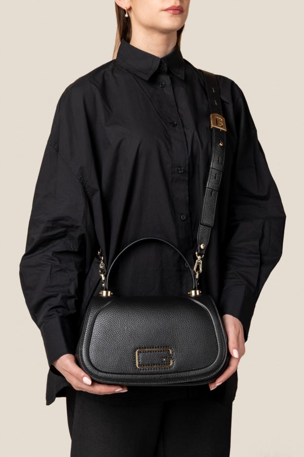 3141 Vitello Nero Gironacci handcrafted bag, handcrafted leather bag, handcrafted bag, Made in Italy handcrafted bag, 3141 Vitello Nero