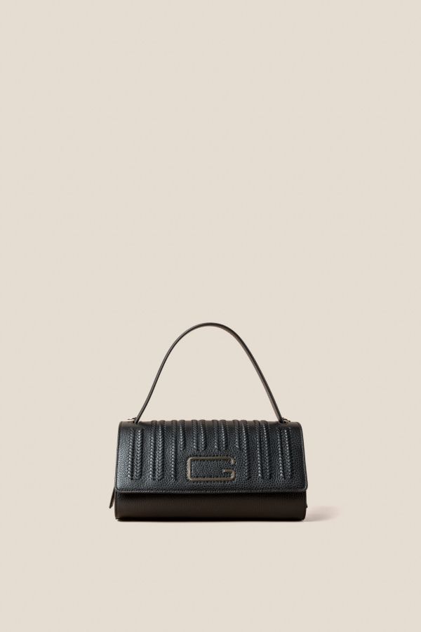 borsa donna, borsa artigianale, borsa Gironacci, borsa in pelle, borsa Made in Italy, 3242 Vitello Nero