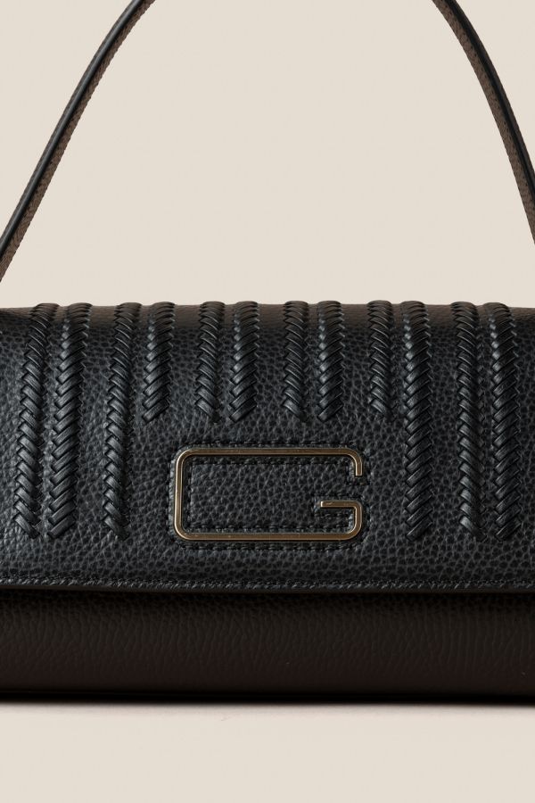 3242 Vitello Nero Gironacci handcrafted bag, handcrafted leather bag, handcrafted bag, Made in Italy handcrafted bag, 3242 Vitello Nero