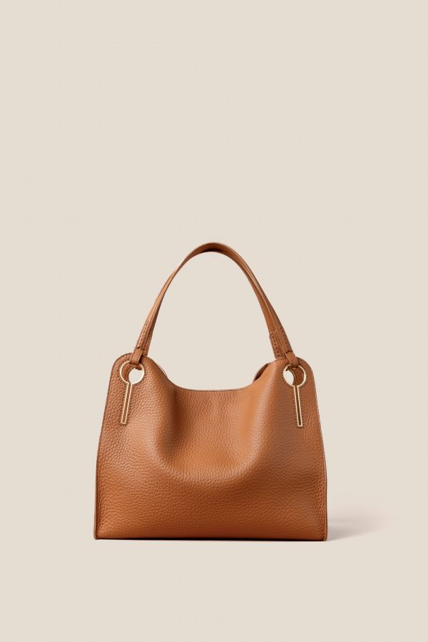 Made in Italy bag, women bag, luxury leather bag, large leather bag, Gironacci bag, 3442 Velvet Cognac 175