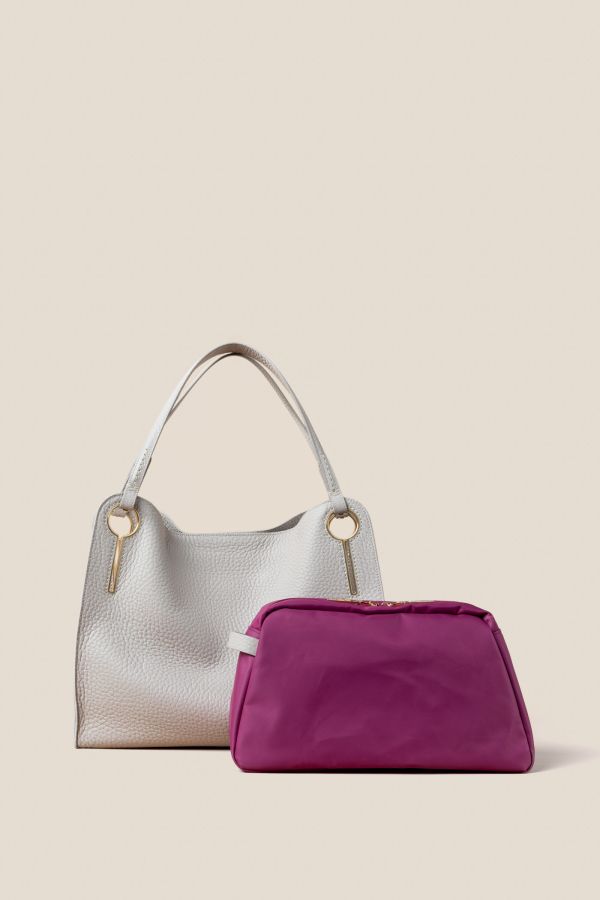 3442 Velvet Opale 006 Gironacci bag, large leather bag, luxury leather bag, Made in Italy bag, women bag, 3442 Velvet Opale 006