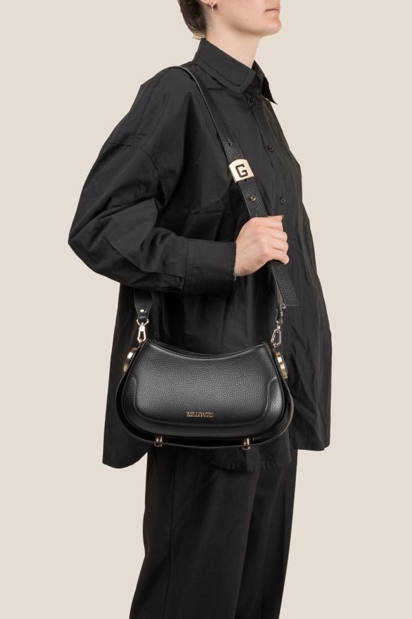 3150 Vitello Nero Gironacci leather bag, leather bag, Made in Italy leather bag, handcrafted bag, 3150 Vitello Nero