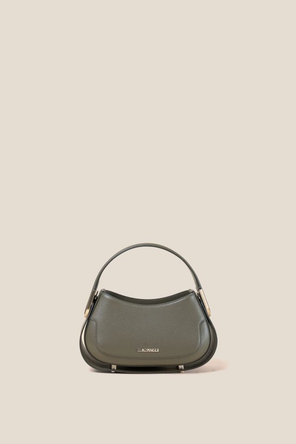 Made in Italy leather bag, handcrafted bag, Gironacci leather bag, leather bag, 3150 Vitello Oliva 406