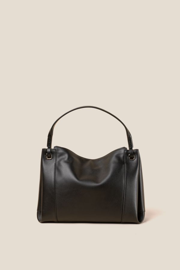 3352 Vitello Soft Nero borsa Gironacci, borsa in pelle, borsa donna, borsa artigianale, borsa Made in Italy, 3352 Vitello Soft Nero