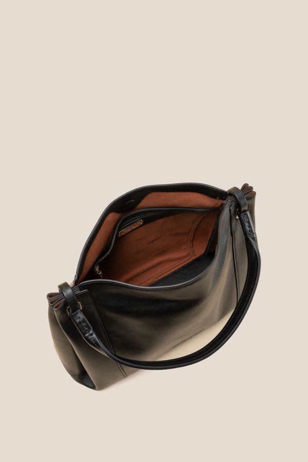 3352 Vitello Soft Nero borsa Gironacci, borsa in pelle, borsa donna, borsa artigianale, borsa Made in Italy, 3352 Vitello Soft Nero