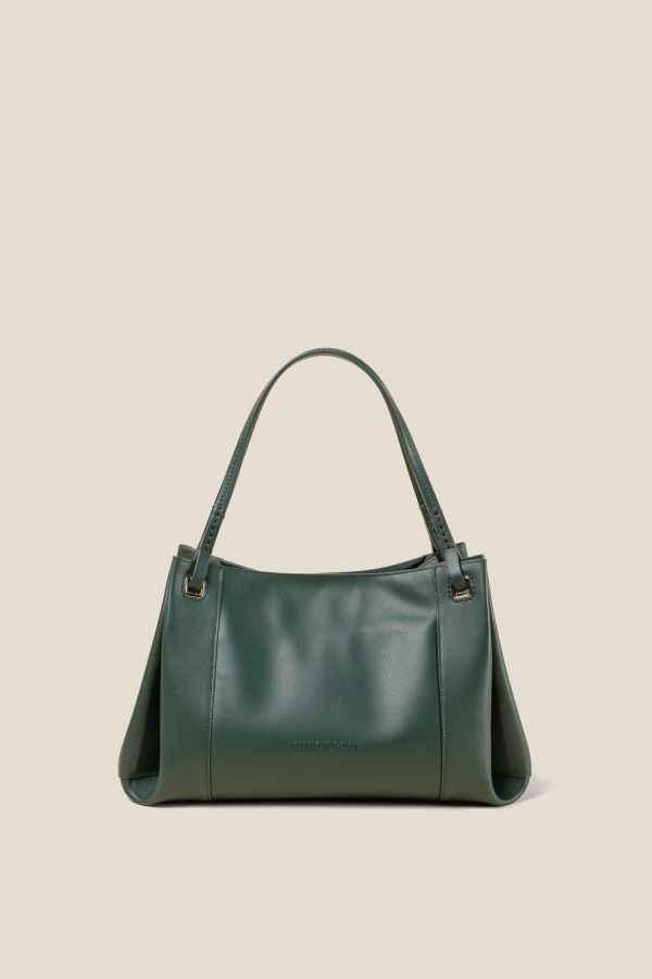 Gironacci handcrafted bag, handcrafted leather bag, handcrafted bag, Made in Italy handcrafted bag, 3351 Vitello Soft Verde 403