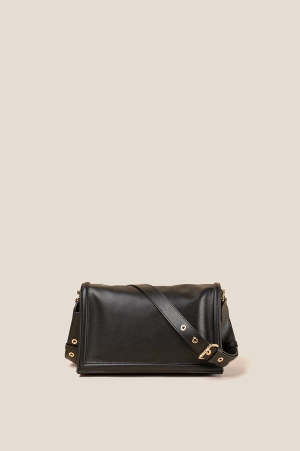 3251 Vitello Soft Nero handcrafted leather bag, handcrafted bag, Gironacci handcrafted bag, Made in Italy handcrafted bag, 3251 Vitello Soft Nero