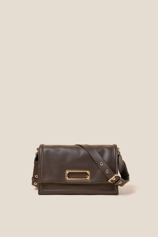 handcrafted leather bag, handcrafted bag, Gironacci handcrafted bag, Made in Italy handcrafted bag, 3251 Vitello Soft T.moro 161